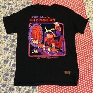 Stuart Hood Black Cat Dimension Graphic Tee